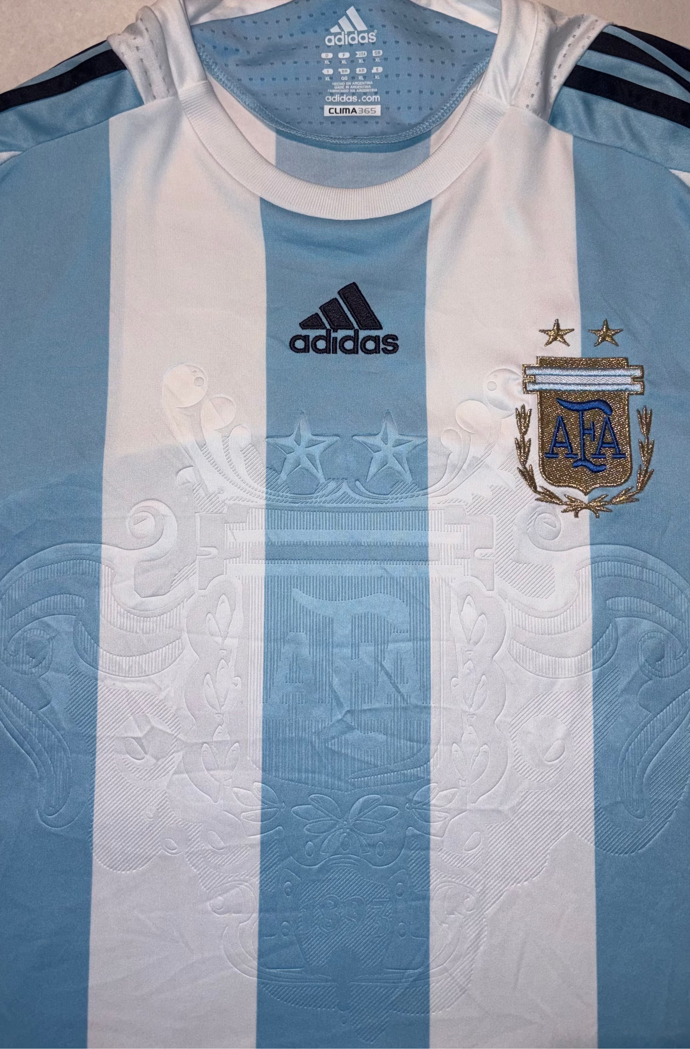 Argentina 2008 Home Kit XL