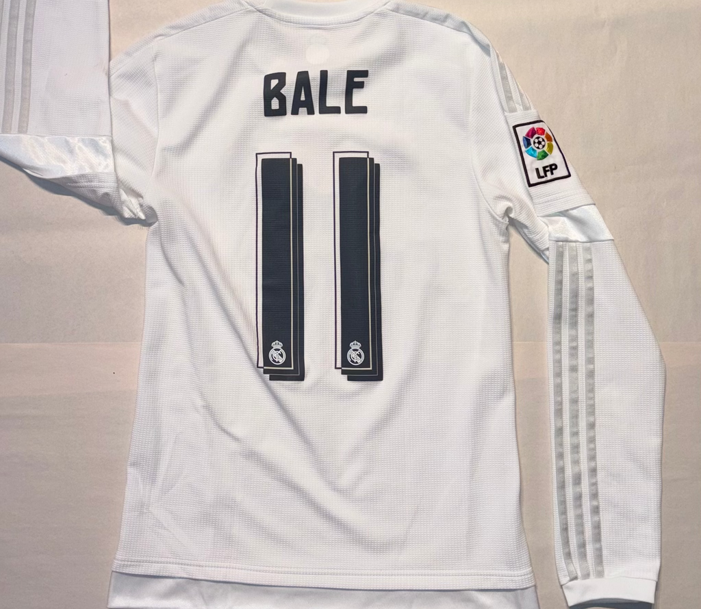 Real Madrid 2015/16 Home Kit Long Sleeve BALE S