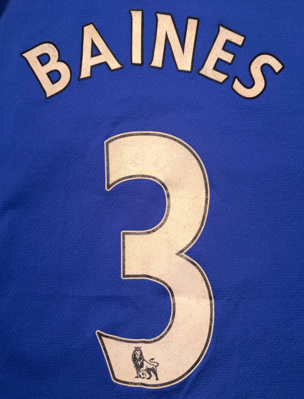 Everton 2010/11 Home Kit BAINES L