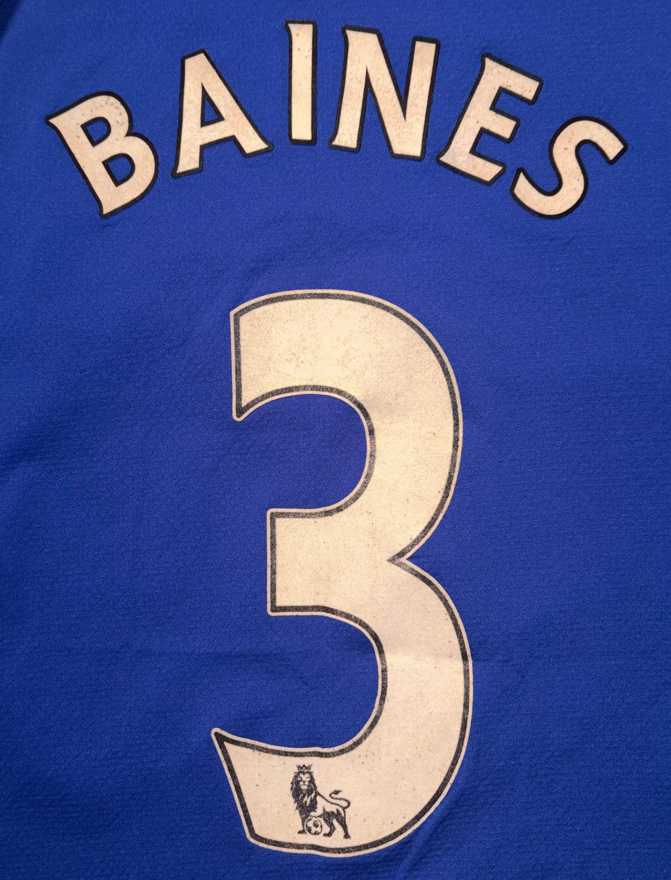 Everton 2010/11 Home Kit BAINES L