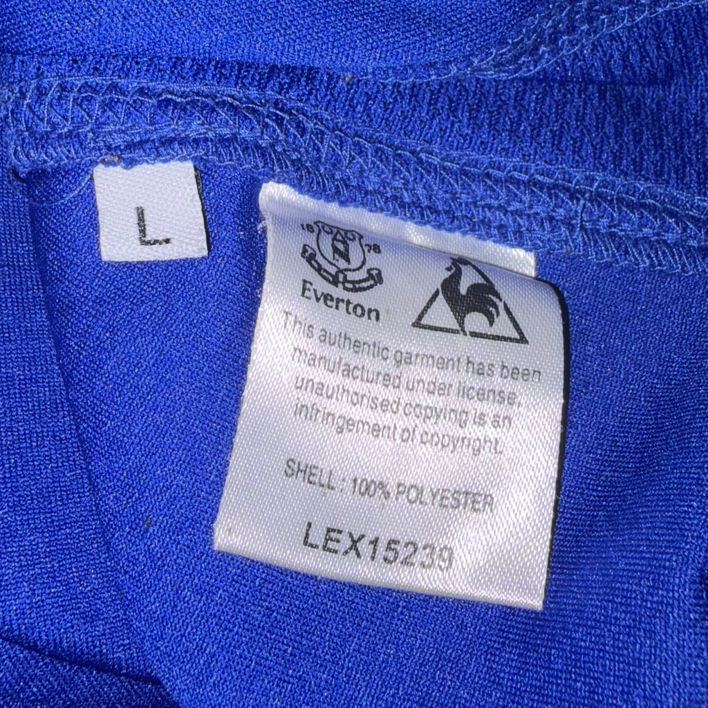 Everton 2010/11 Home Kit BAINES L